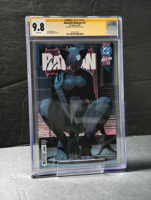 ABSOLUTE BATMAN #13 COVER A 1ST PRINT SIGNED BY SCOTT SNYDER CGC SS 9.8