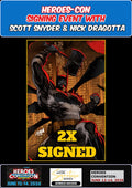 ABSOLUTE BATMAN #21 NAKAYAMA  SNYDER/DRAGOTTA SIGNED HEROES-CON PRESALE NM/COA