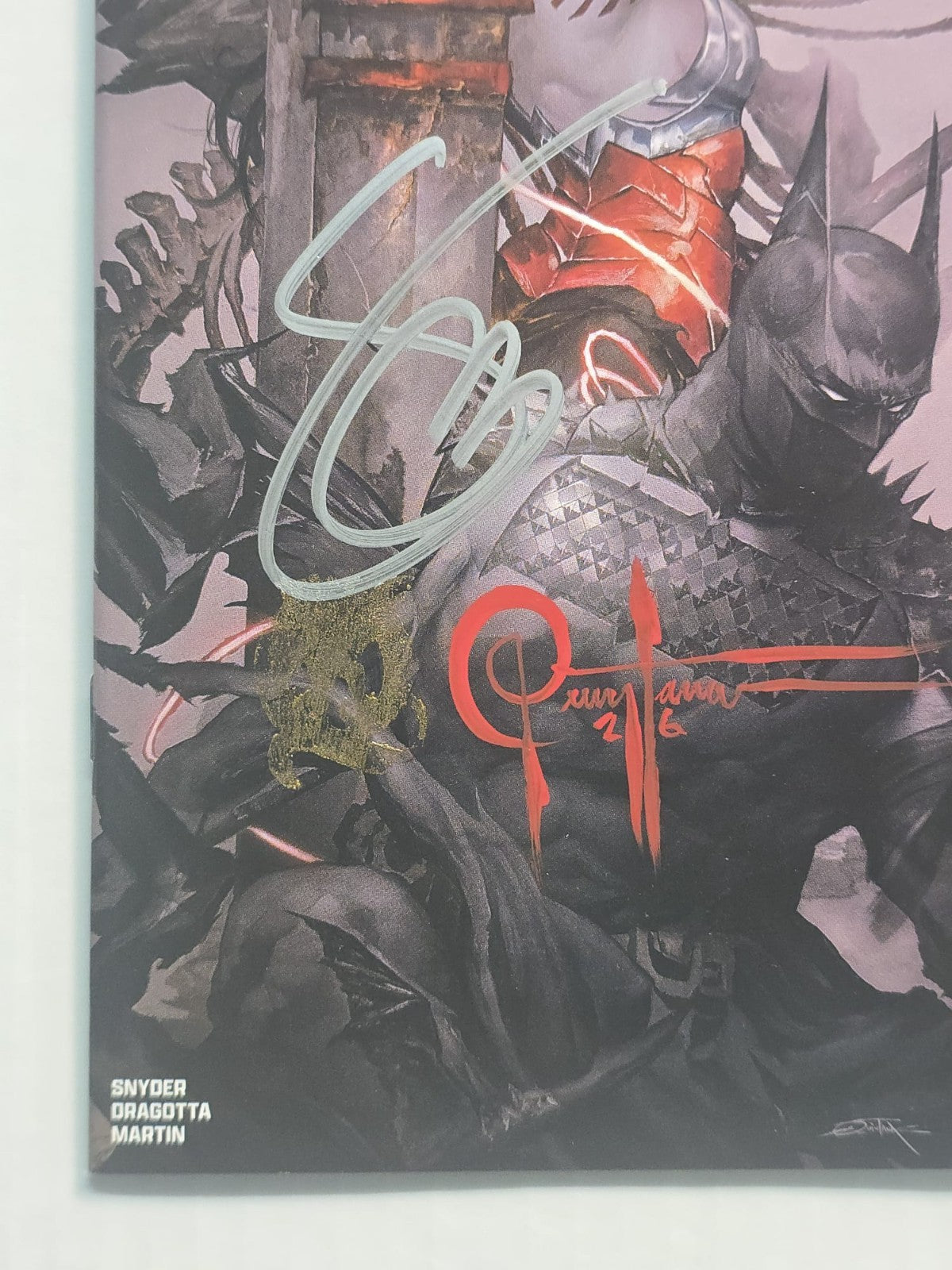 ABSOLUTE BATMAN #15 EXCLUSIVE 2X SIGNED DAN QUINTANA/SCOTT SNYDER COA 1000 LTD