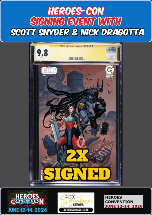 ABSOLUTE BATMAN #16 FRANK CHO CGC SS 9.8 SNYDER/DRAGOTTA HEROES-CON PRESALE