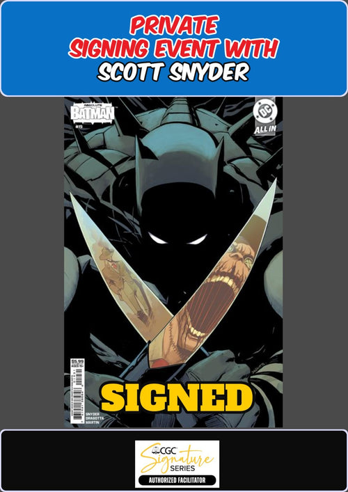 ABSOLUTE BATMAN #19 NICK DRAGOTTA VAR RAW SCOTT SNYDER SIGNING PRESALE NM/COA