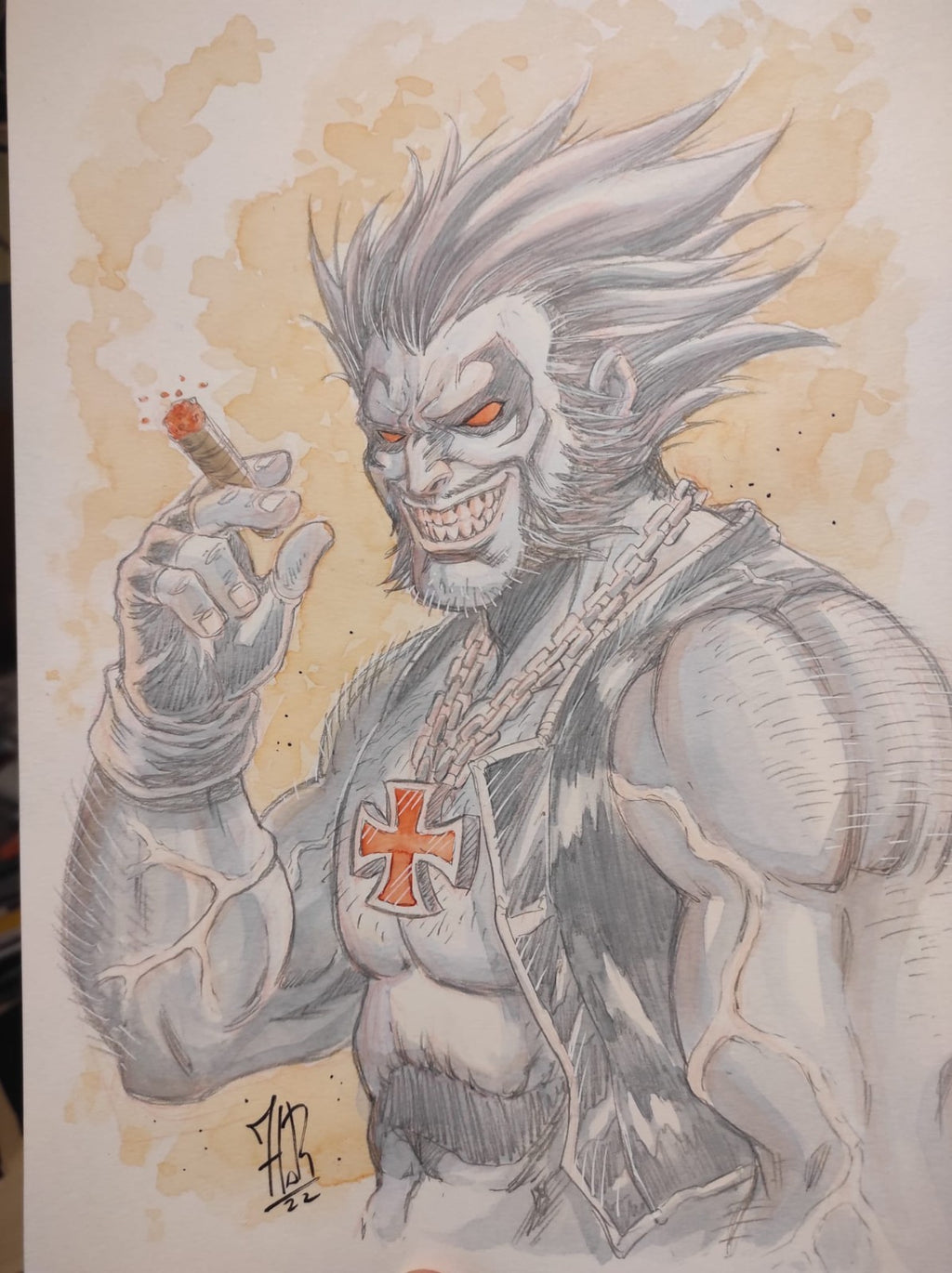 Jordi Tarragona Original Sketch • Custom Commission - On Blank Cover - CGC/RAW