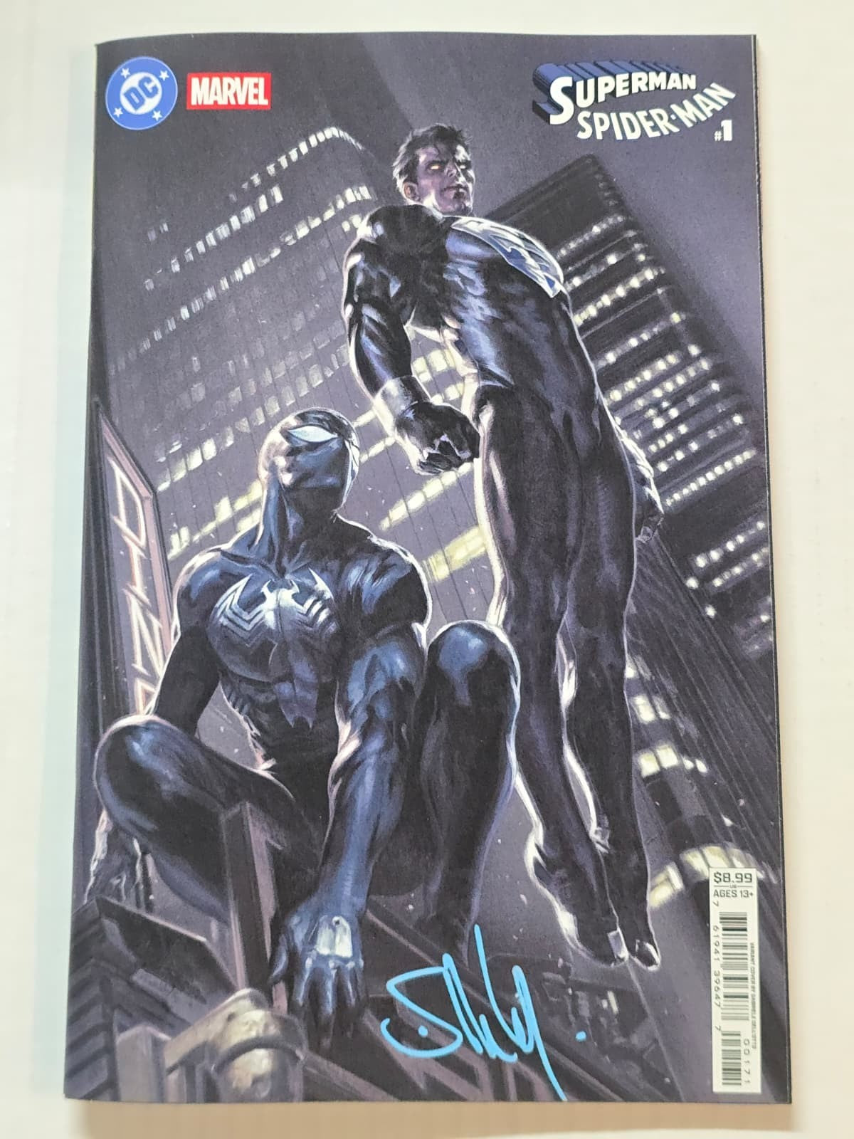 SUPERMAN SPIDER-MAN #1 DC 2026 DELL'OTTO VARIANT SIGNED BY SEAN MURPHY W/COA NM