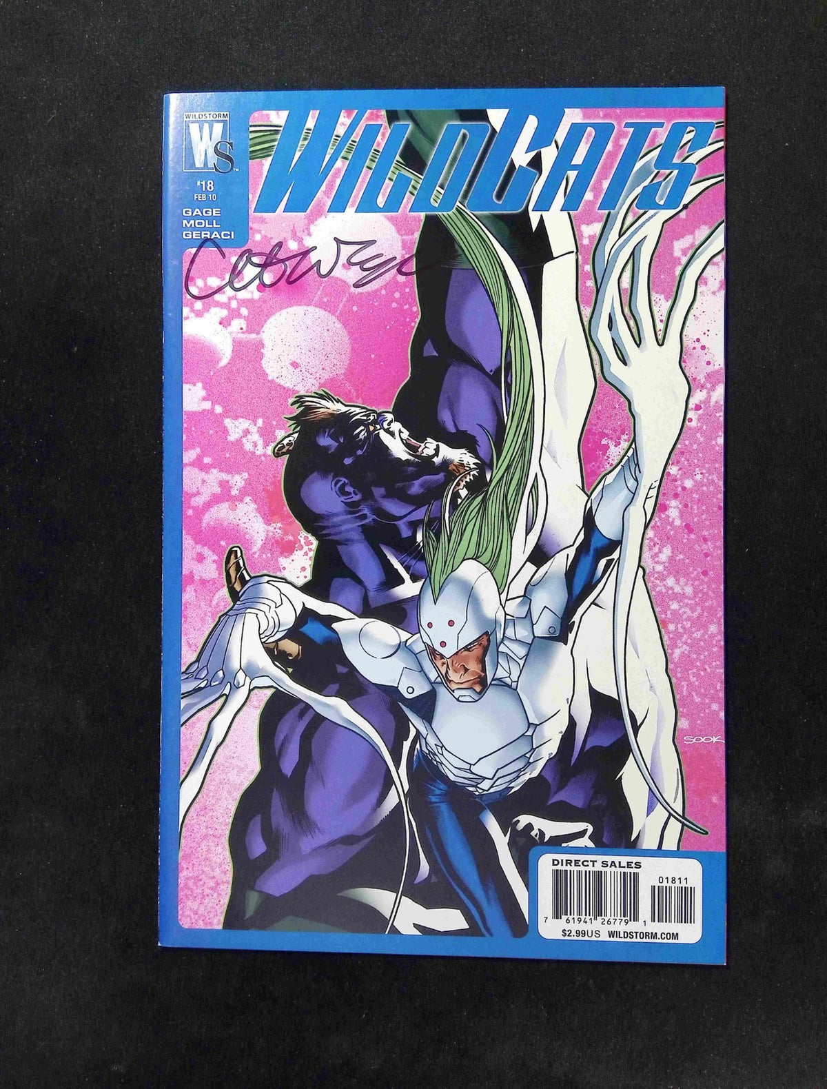 Wildcats #18 (3RD SERIES) WILDSTORM Comics 2010 VF/NM  Signed By Christos Gage