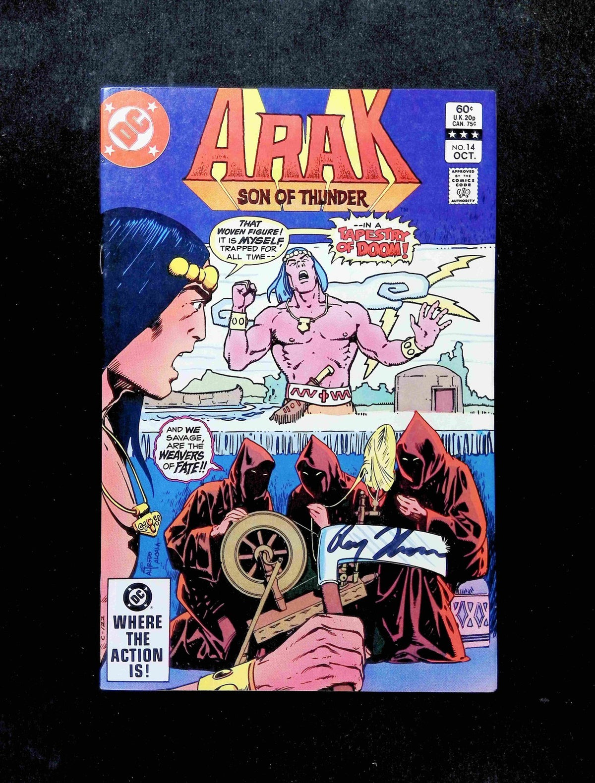 Arak Son of Thunder #14  DC Comics 1982 VF+  Signed By Roy Thomas