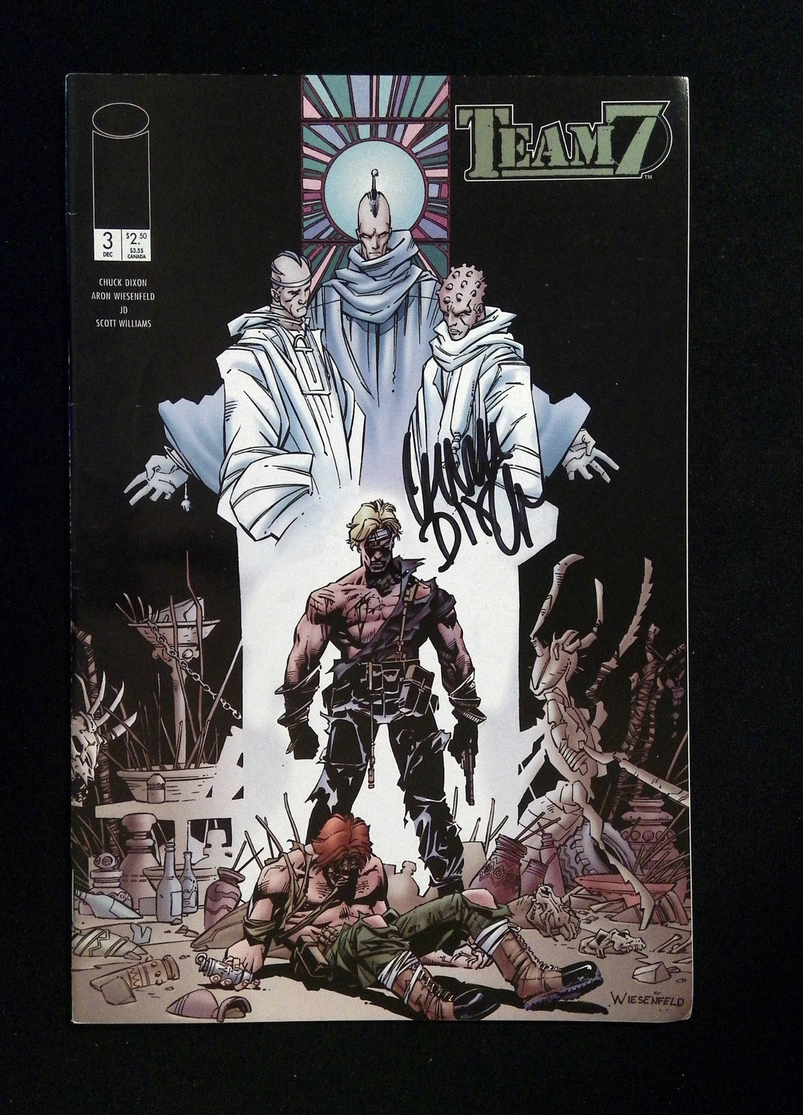 Team 7 #3  Image Comics 1994 VF+  SIGNED CHUCK DIXON