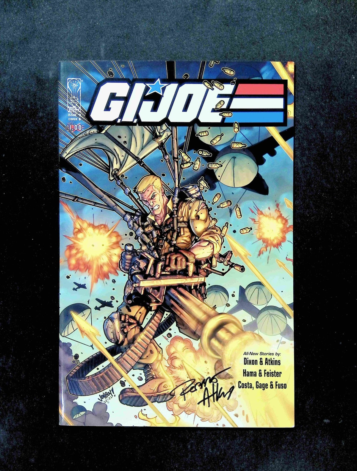 GI Joe #0B  IDW Comics 2008 VF/NM  Meyers Variant Signed by Robert Arkins