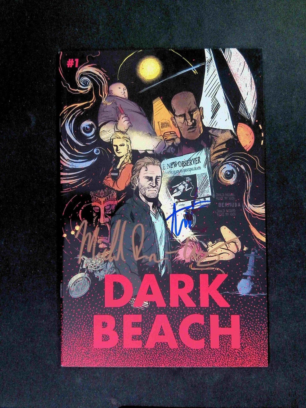 Dark Beach #1  BEHEMOTH Comics 2022 NM  SIGNED BY MICHAEL RUIZ UNGER