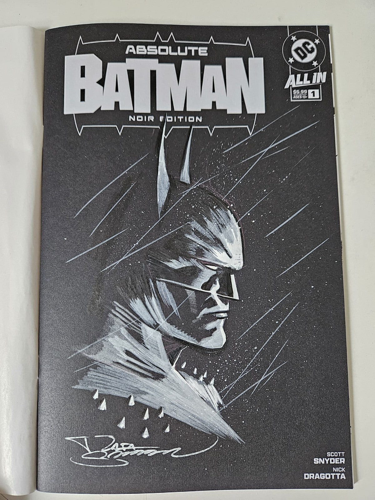 Rafa Sandoval Original Sketch • Custom Commission - On Blank Cover - CGC/RAW