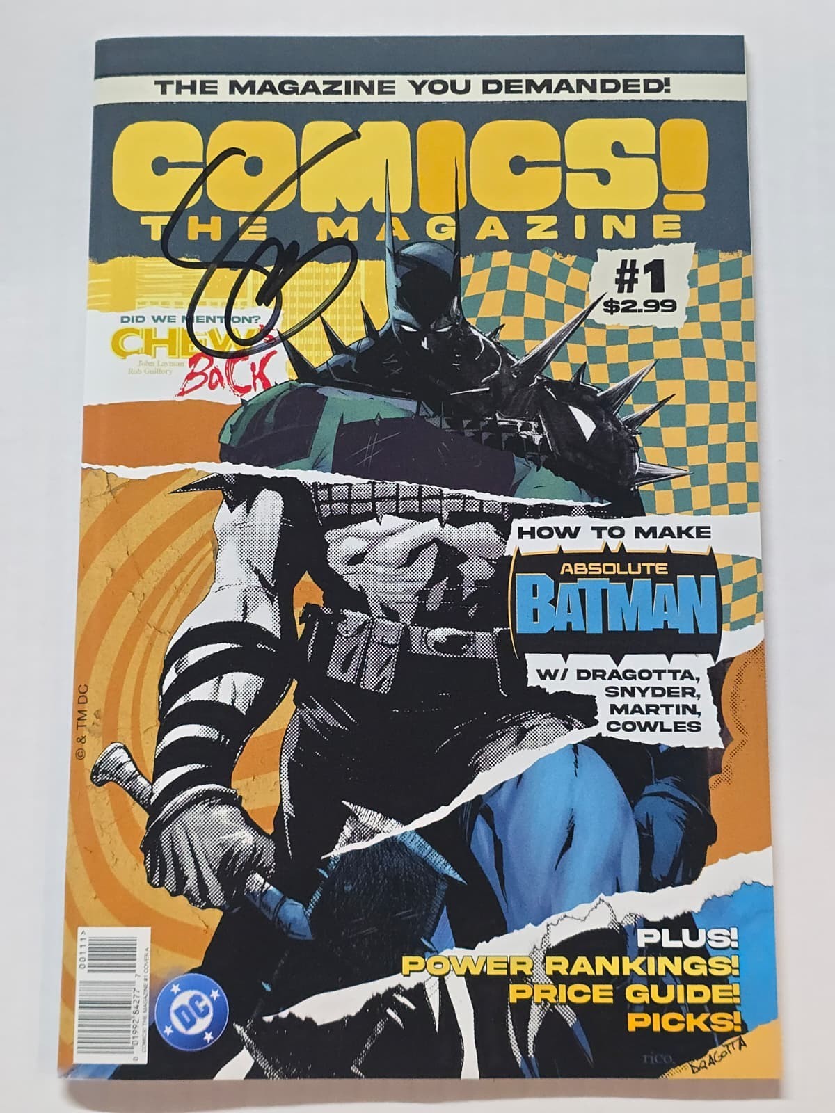 COMICS! THE MAGAZINE #1 2026 SIGNED BY SCOTT SNYDER  W/COA NM