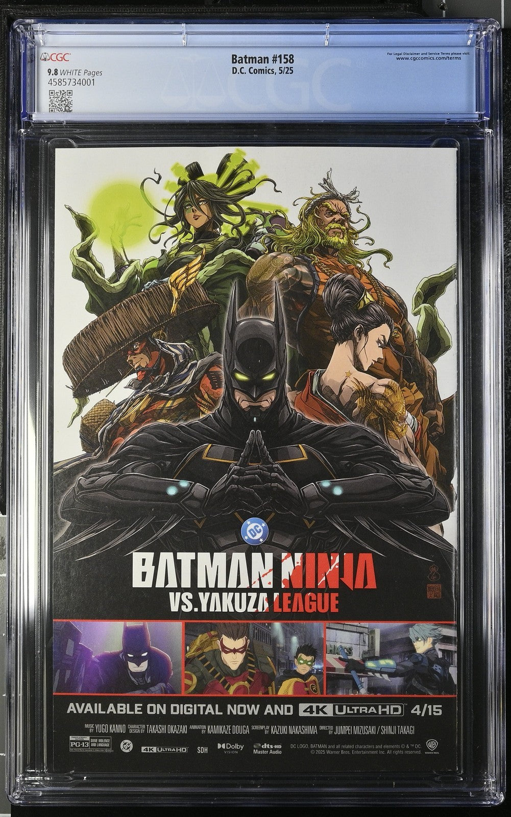 BATMAN #158 HUSH 2 DC COMICS 2025 CVR A JIM LEE CGC 9.8 NM
