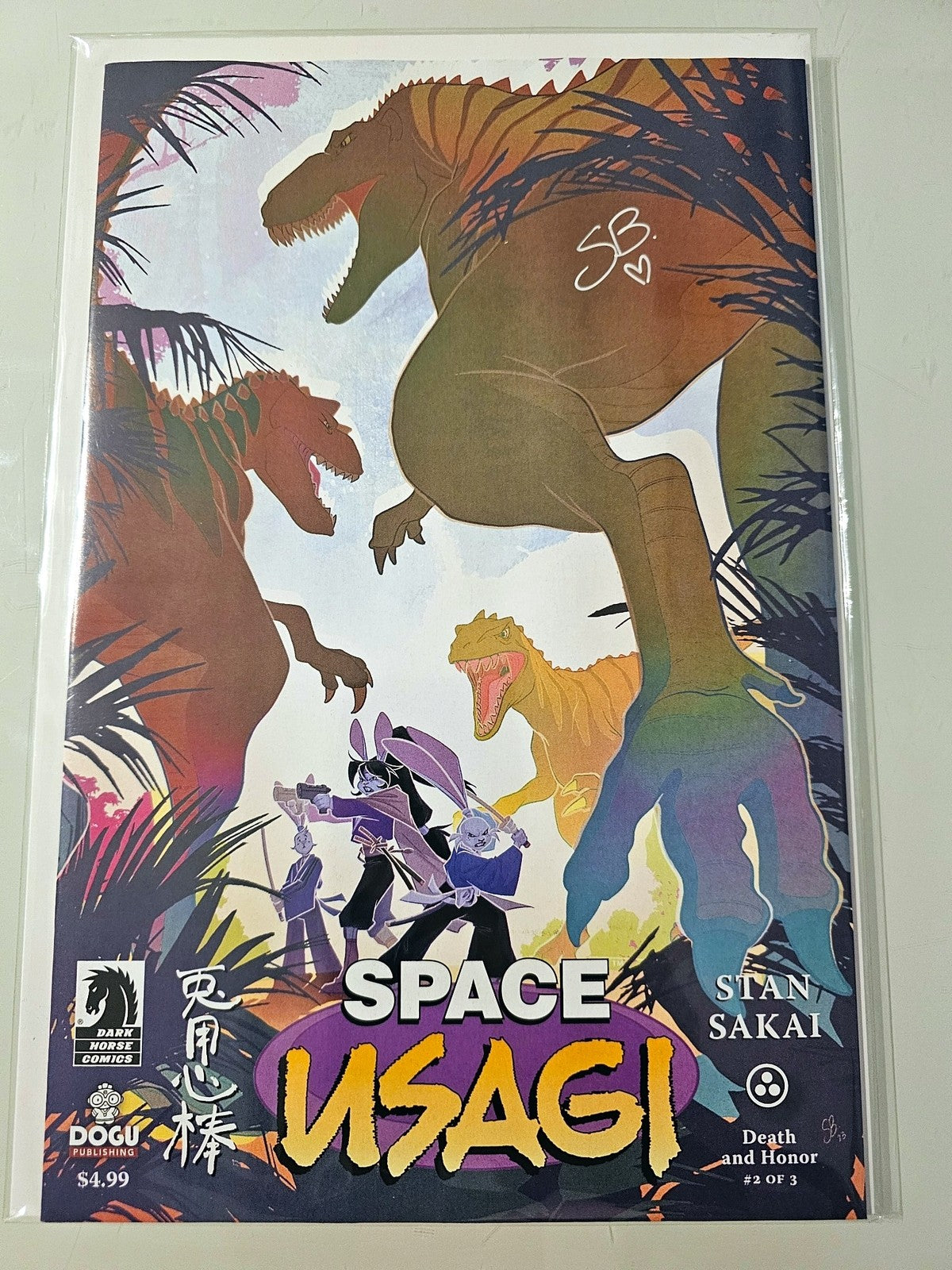 SPACE USAGI DEATH AND HONOR #2 DARK HORSE 2024 NM   SIGNED BY SWEENEY BOO W/COA