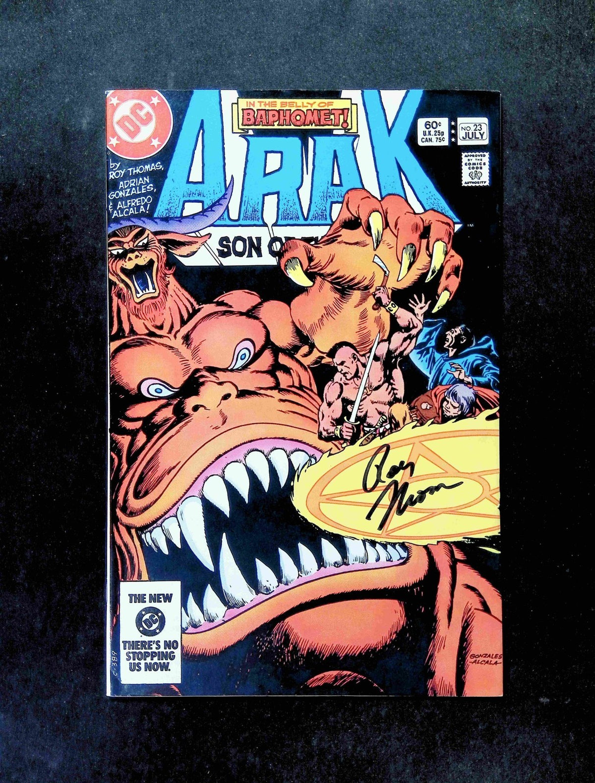 Arak Son of Thunder #23  DC Comics 1983 VF+  Signed By Roy Thomas
