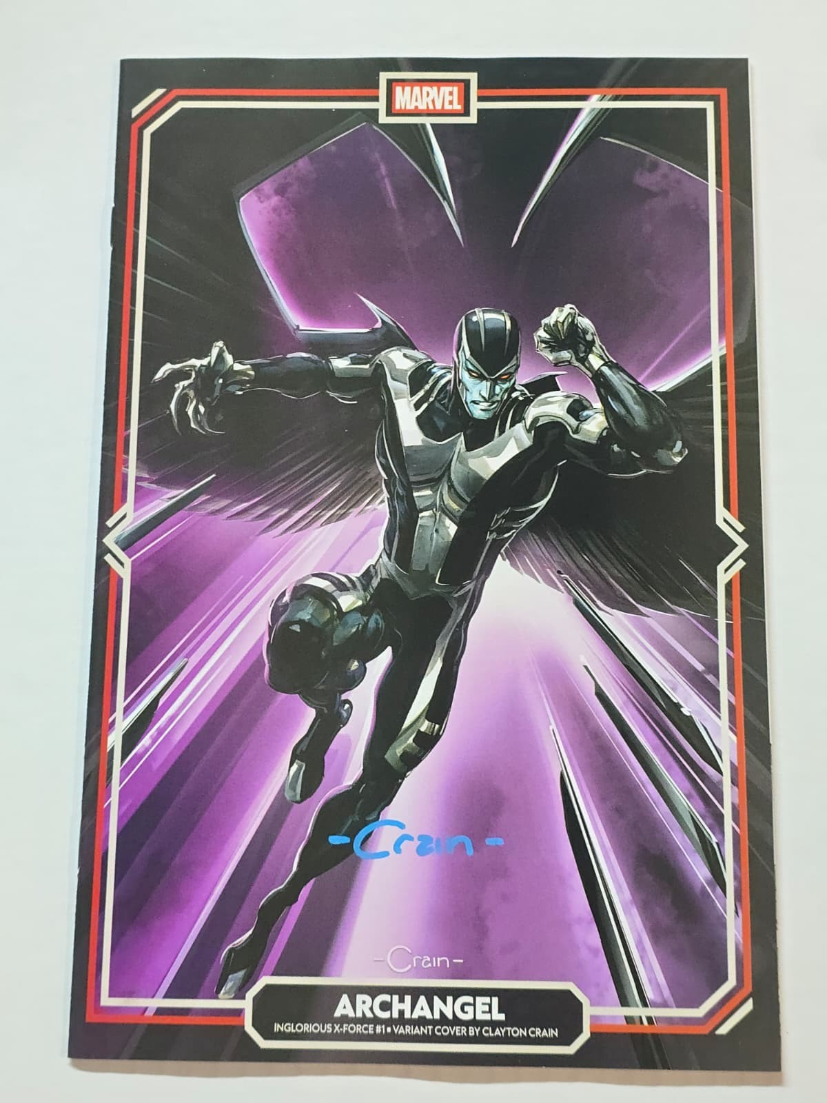 INGLORIOUS X-FORCE #1 MARVEL 2026 VARIANT SIGNED BY CLAYTON CRAIN W/COA NM