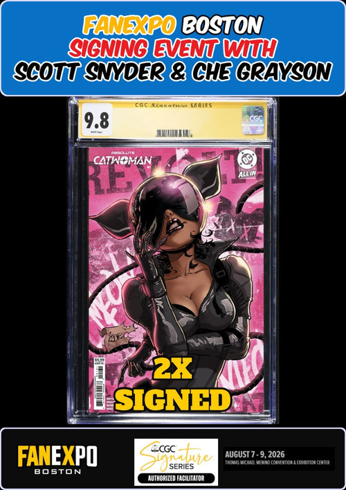 ABSOLUTE CATWOMAN #1 CGC SS 9.8 SNYDER/GRAYSON 2X SIGNED FANEXPO PRESALE
