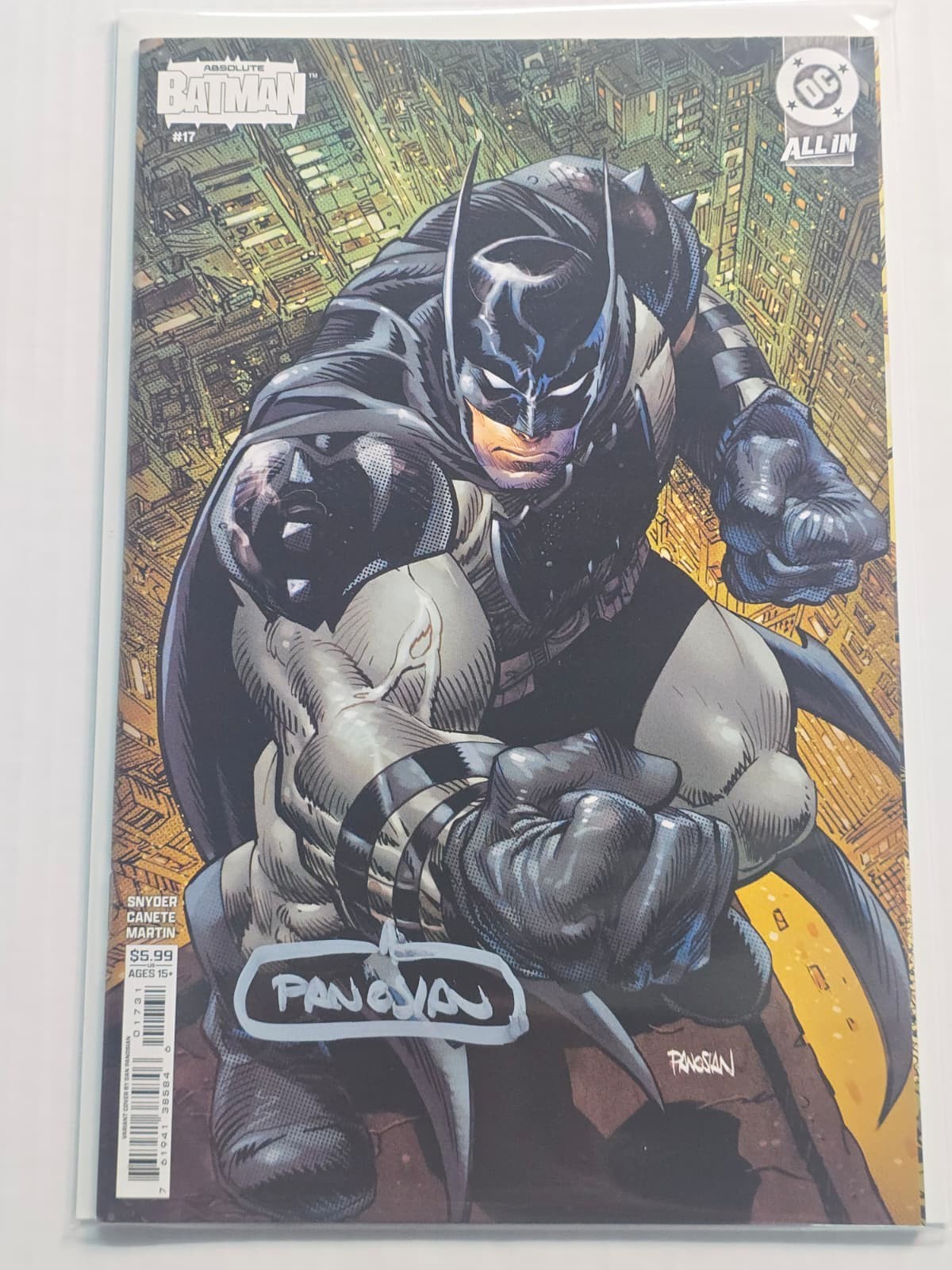 ABSOLUTE BATMAN #17 DC COMICS 2026 VARIANT DAN PANOSIAN SIGNED W/COA NM
