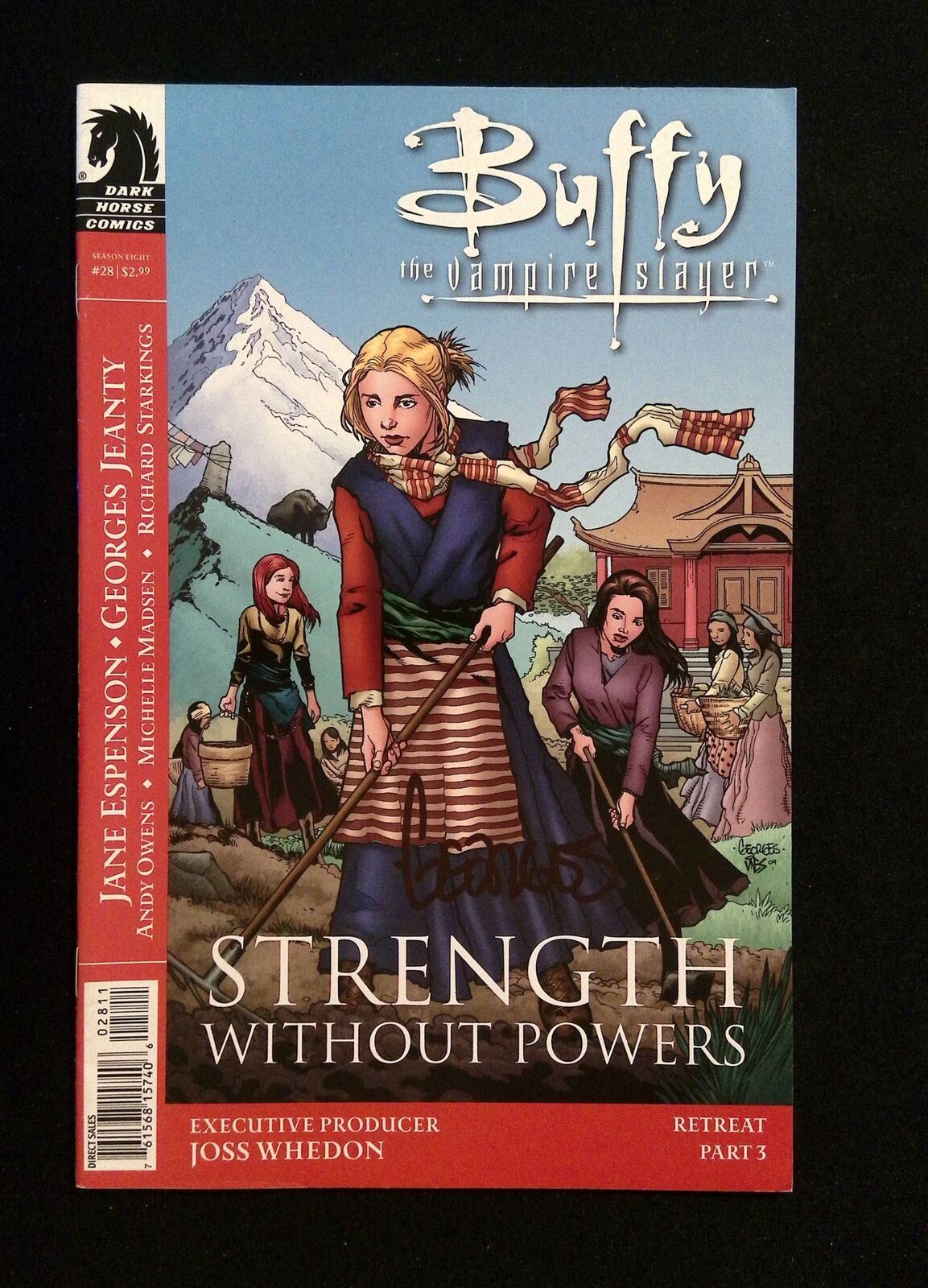 Buffy The Vampire Slayer #28B Dark Horse 2009 VF+ Signed By Georges Jeanty