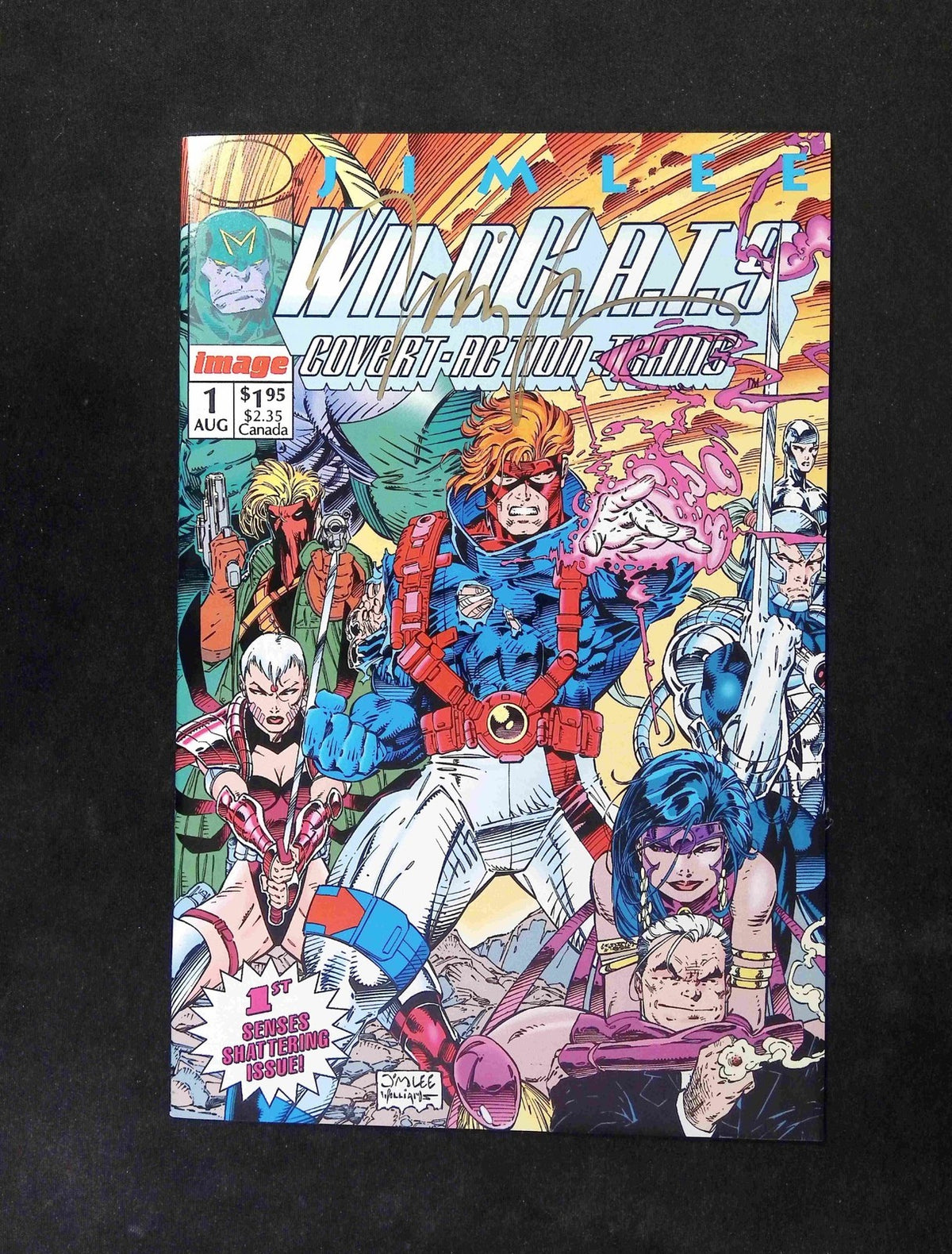 Wildcats Covert Action Teams #1  IMAGE Comics 1992 NM  Signed GOLD BY JIM LEE