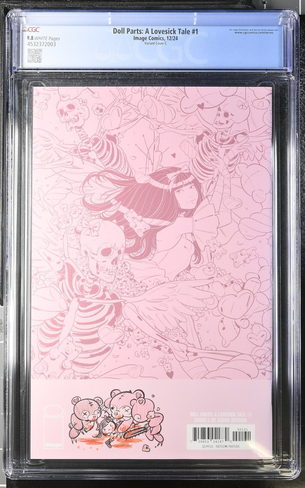 DOLL PARTS A LOVESICK TALE #1 CVR C IMAGE COMICS VECCHIO VIRGIN VARIANT CGC 9.8