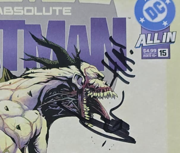 ABSOLUTE BATMAN #15 DRAGOTTA DC 1ST PRINT 2X SIGNED SCOTT SNYDER & JOCK W/COA NM