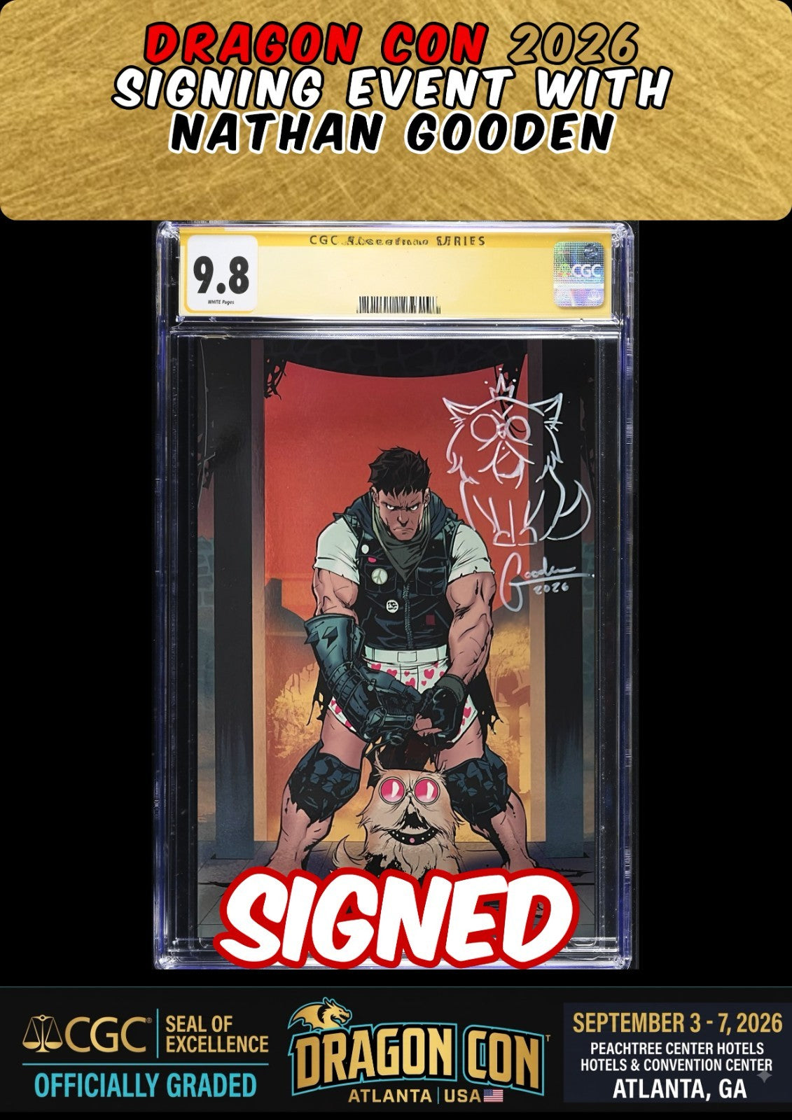 DUNGEON CRAWLER CARL SPECIAL EDITION #0 NATHAN GOODEN CGC SS 9.8 SIGNED PRESALE