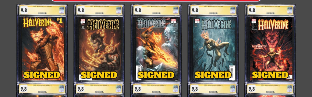 HELLVERINE #1-10 SET MAIN COVER CGC SS 9.8 BEN PERCY PRIVATE SIGNING PRESALE