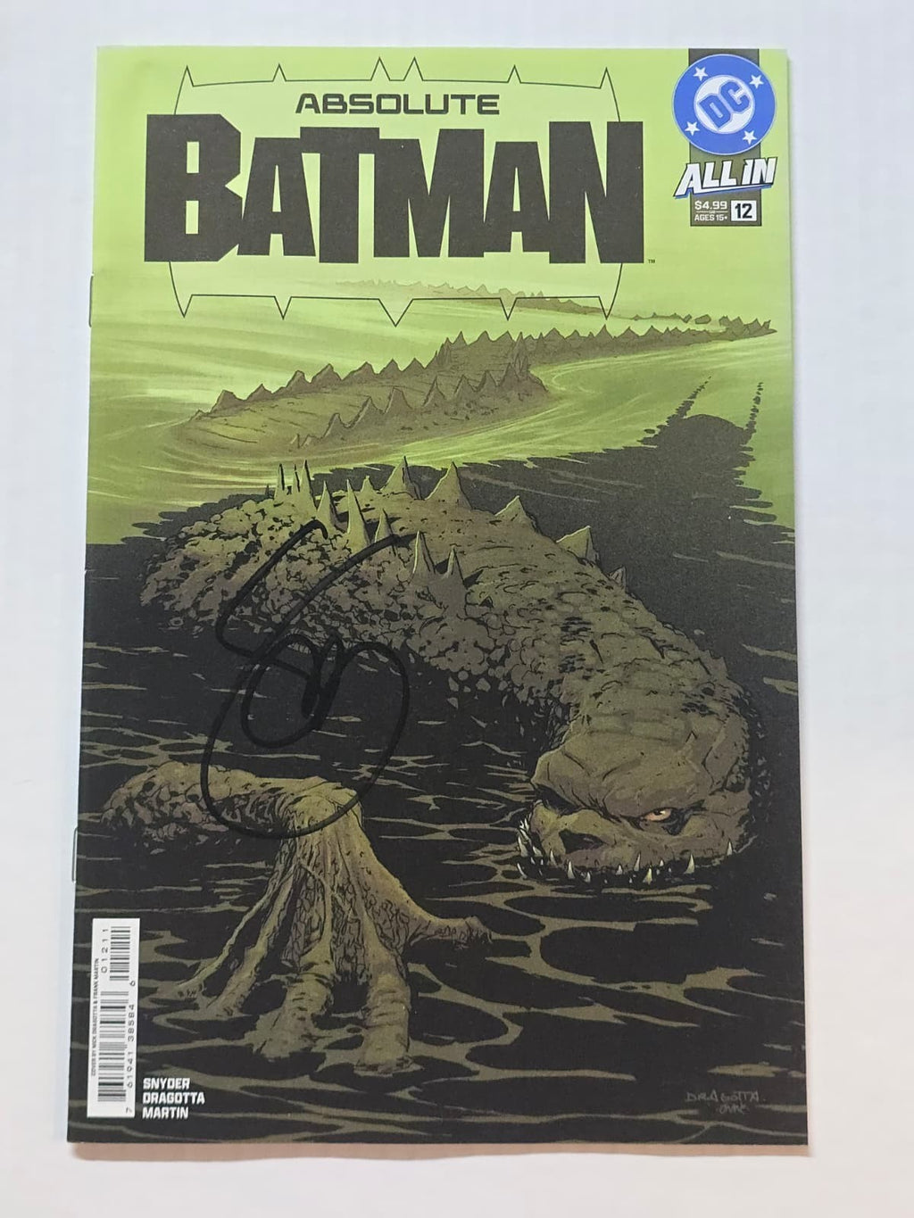 ABSOLUTE BATMAN #12 MAIN COVER DC 2025 1ST PRINT SIGNED SCOTT SNYDER W/COA NM