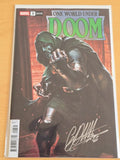 ONE WORLD UNDER DOOM #3 MARVEL 2025 GABRIELE DELL'OTTO VARIANT SIGNED W/ COA NM