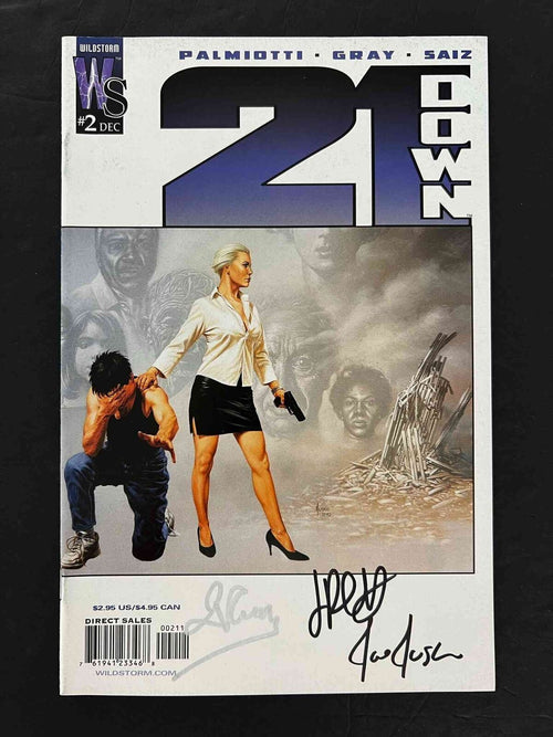 21 Down #2  Wildstorm Comics 2002 Vf/Nm  Signed By Joe Jusko