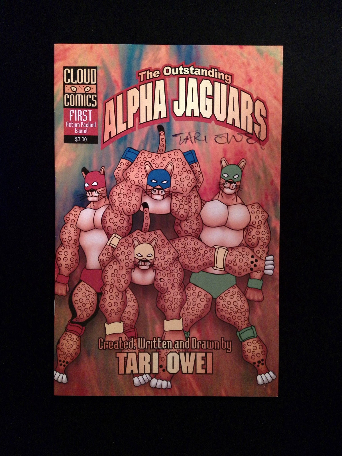 Alpha Jaguars #1  CLOUD COMICS Comics  VF+  SIGNED BY TARI OWEI