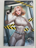 WHITE WIDOW #1 MARVEL 2023 VIRGIN 1:50 LEIRIX VARIANT Signed by LEIRIX Li w/ COA