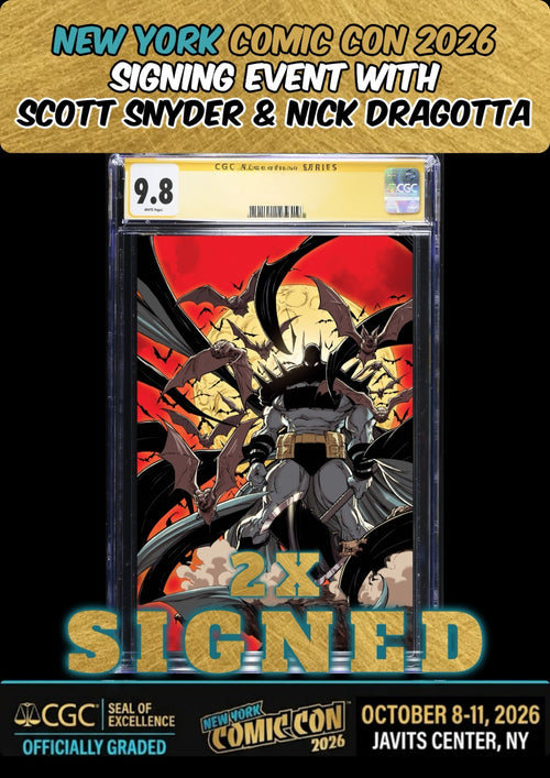 ABSOLUTE BATMAN #23 ANDREWS CGC SS 9.8 2X SIGNED SNYDER/DRAGOTTA NYCC PRESALE