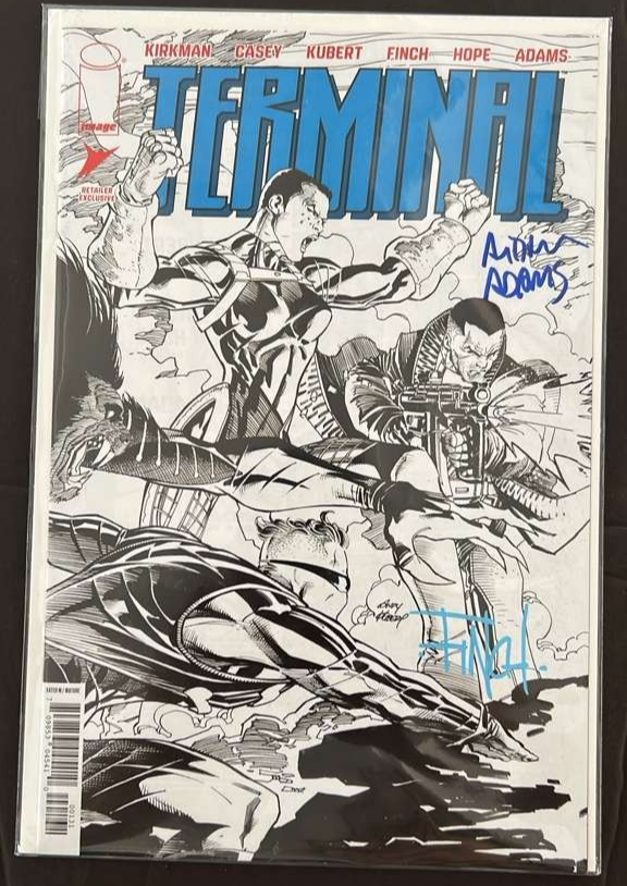 TERMINAL #1 ASHCAN 2X SIGNED DAVID FINCH/ARTHUR ADAMS EXCLUSIVE SET NM W/COA