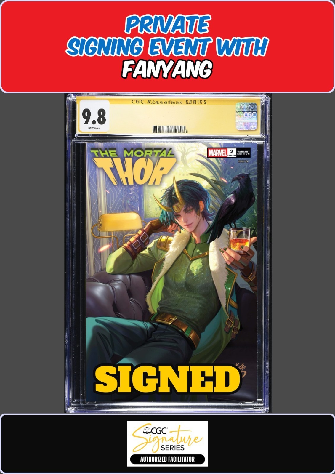 THOR #2 CGC SS PRIVATE SIGNING FANYANG SIGNED PRESALE