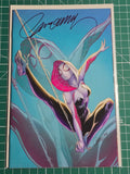 ALL NEW SPIDER GWEN GHOST SPIDER #1 1:100 VIRGIN J SCOTT CAMPBELL SIGNED  W/COA