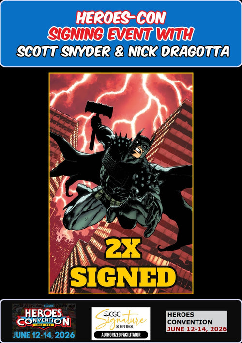 ABSOLUTE BATMAN #21 MAHNKE RAW  SNYDER/DRAGOTTA SIGNED HEROES-CON PRESALE NM/COA
