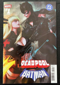 DEADPOOL BATMAN #1 MARVEL ARTGERM VARIANT SIGNED GREG CAPULLO NYCC W/COA NM
