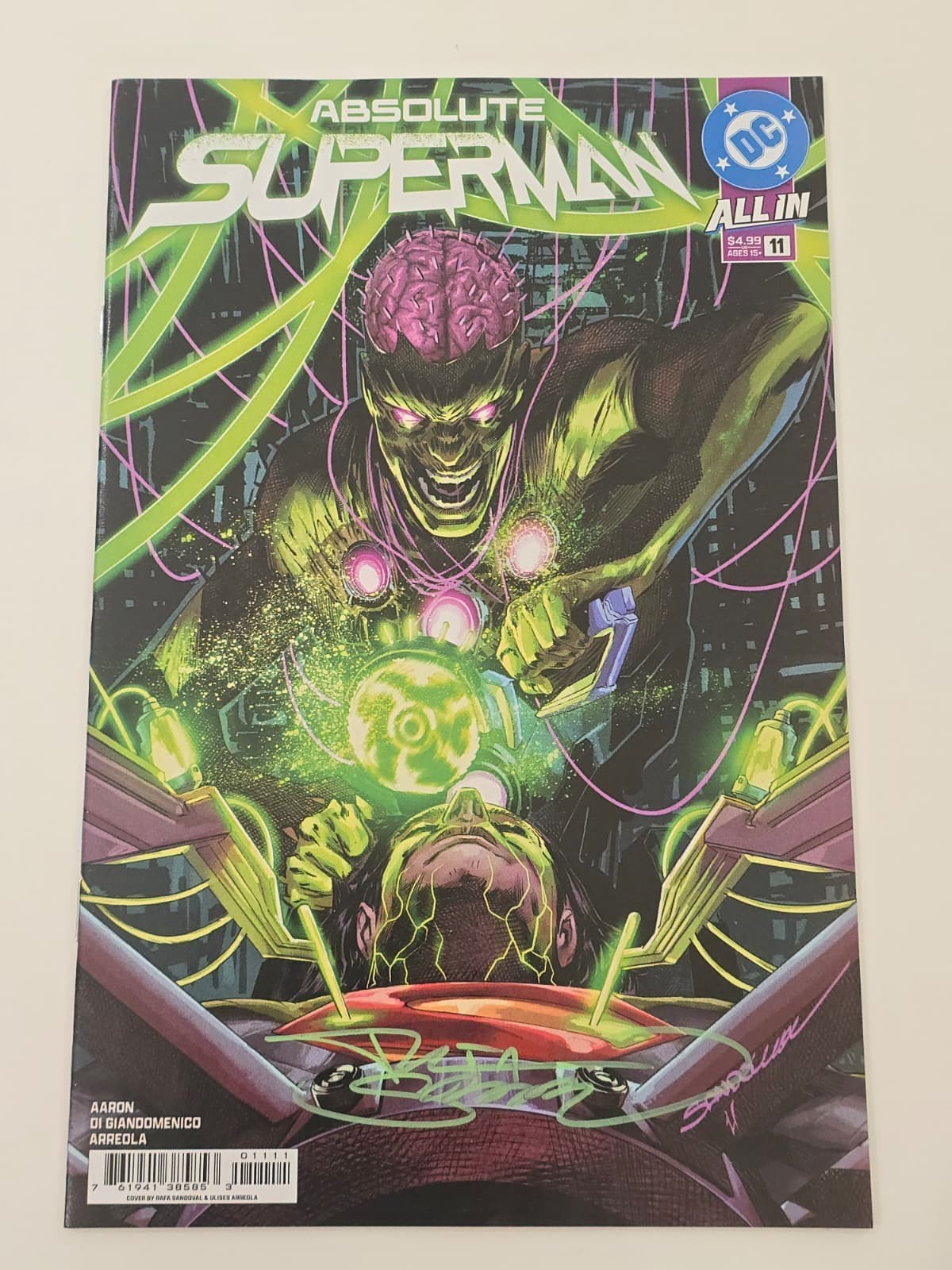 ABSOLUTE SUPERMAN #11 DC 2025 CVR A 1ST PRINT SIGNED BY RAFA SANDOVAL W/COA NM