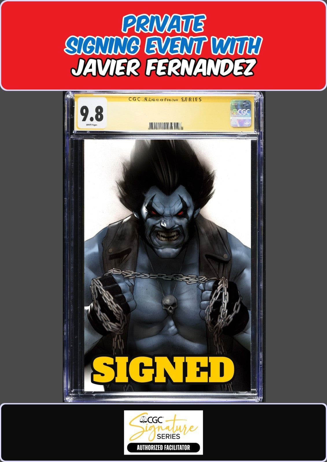 DC K.O. #3 BEN OLIVER CGC SS 9.8 JAVIER FERNANDEZ PRIVATE SIGNING PRESALE
