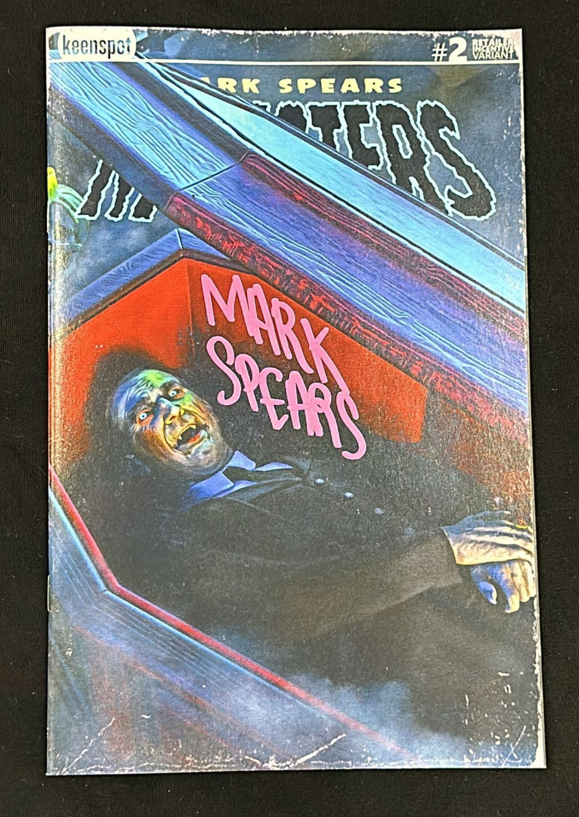 MARK SPEARS MONSTERS #2 3RD PRINT 1:20 WAKING VARIANT SIGNED MARK SPEARS COA NM