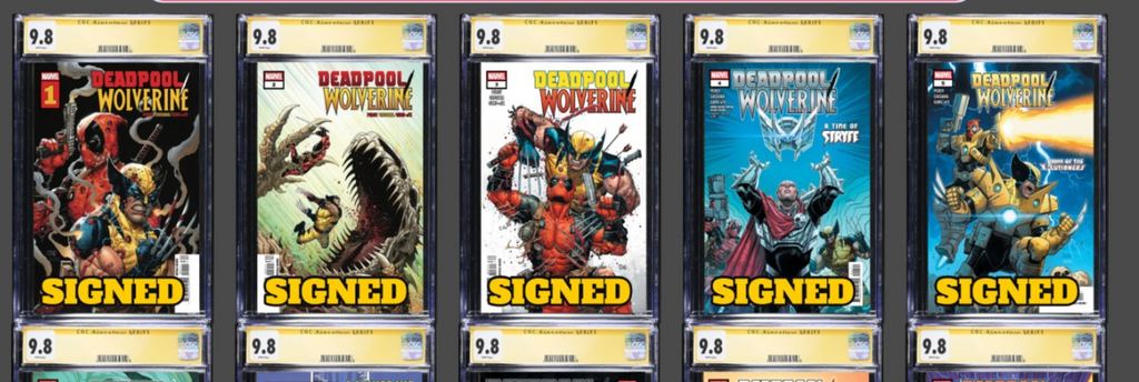 DEADPOOL/WOLVERINE #1-10 SET MAIN COVER CGC SS 9.8 BEN PERCY SIGNED PRESALE