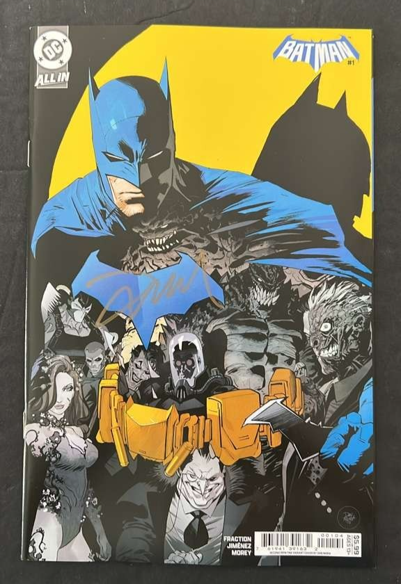 BATMAN #1 DC 2025 2ND PRINT VARIANT SIGNED BY DAN MORA NYCC W/COA NM