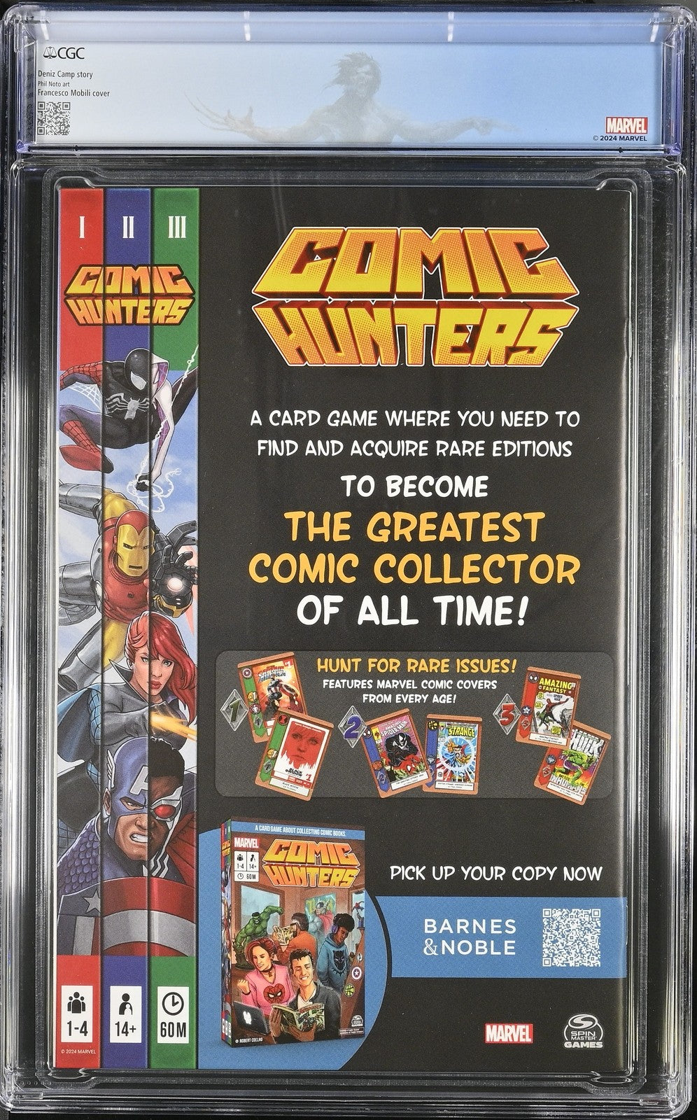 ULTIMATES #4 MARVEL  2024 1:25 FRANCESCO MOBILI VARIANT CGC 9.8 NM CUSTOM LABEL