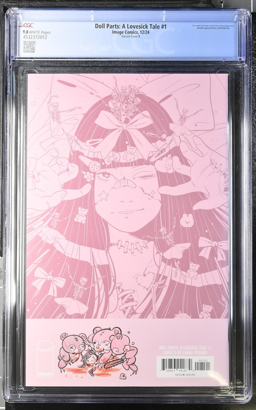 DOLL PARTS A LOVESICK TALE #1 CVR B IMAGE COMICS VECCHIO VARIANT CGC 9.8 NM