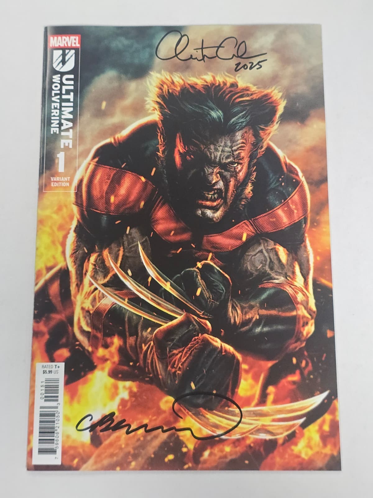 ULTIMATE WOLVERINE #1 MARVEL VARIANT SIGNED LEE BERMEJO & CHRIS CONDON W/ COA NM