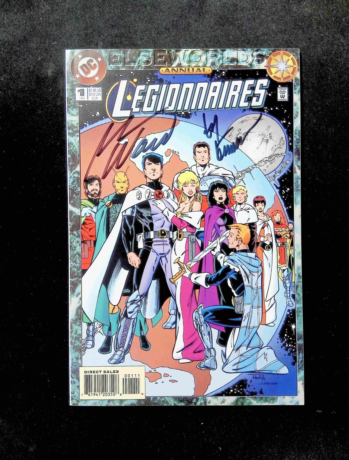 Legionnaires Annual #1  DC 1994 VF/NM  Signed By Mark Waid and  Ty Templeton