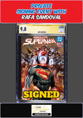 ABSOLUTE SUPERMAN #9 MAIN COVER CGC SS 9.8 RAFA SANDOVAL PRIVATE SIGNING PRESALE