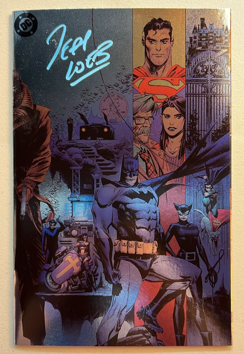 BATMAN #158 HUSH 2 DC SEAN MURPHY FOIL WRAP  VARIANT JEPH LOEB SIGNED W/COA NM