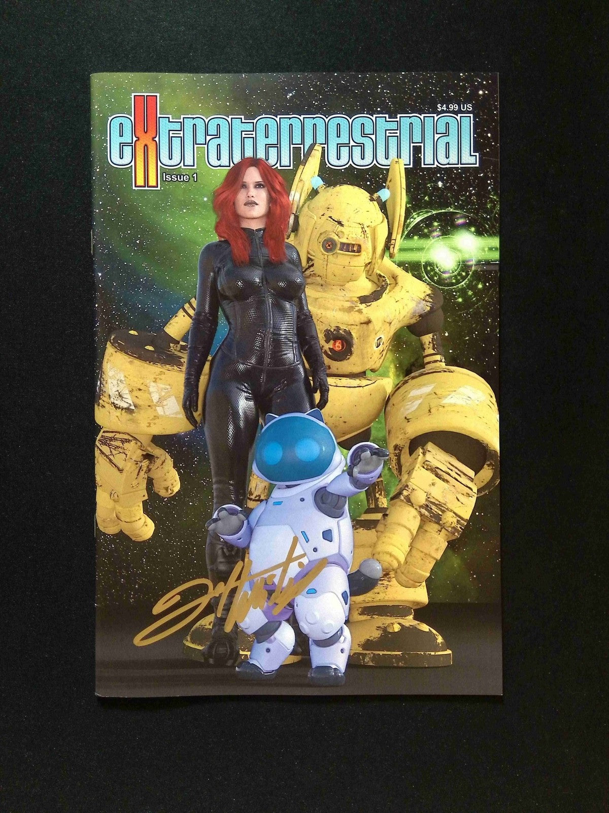 EXTRATERRESTRIAL #1 BRICK HOUSE DIGITAL 2015-2016 NM- SIGNED BY JEFF WHITING