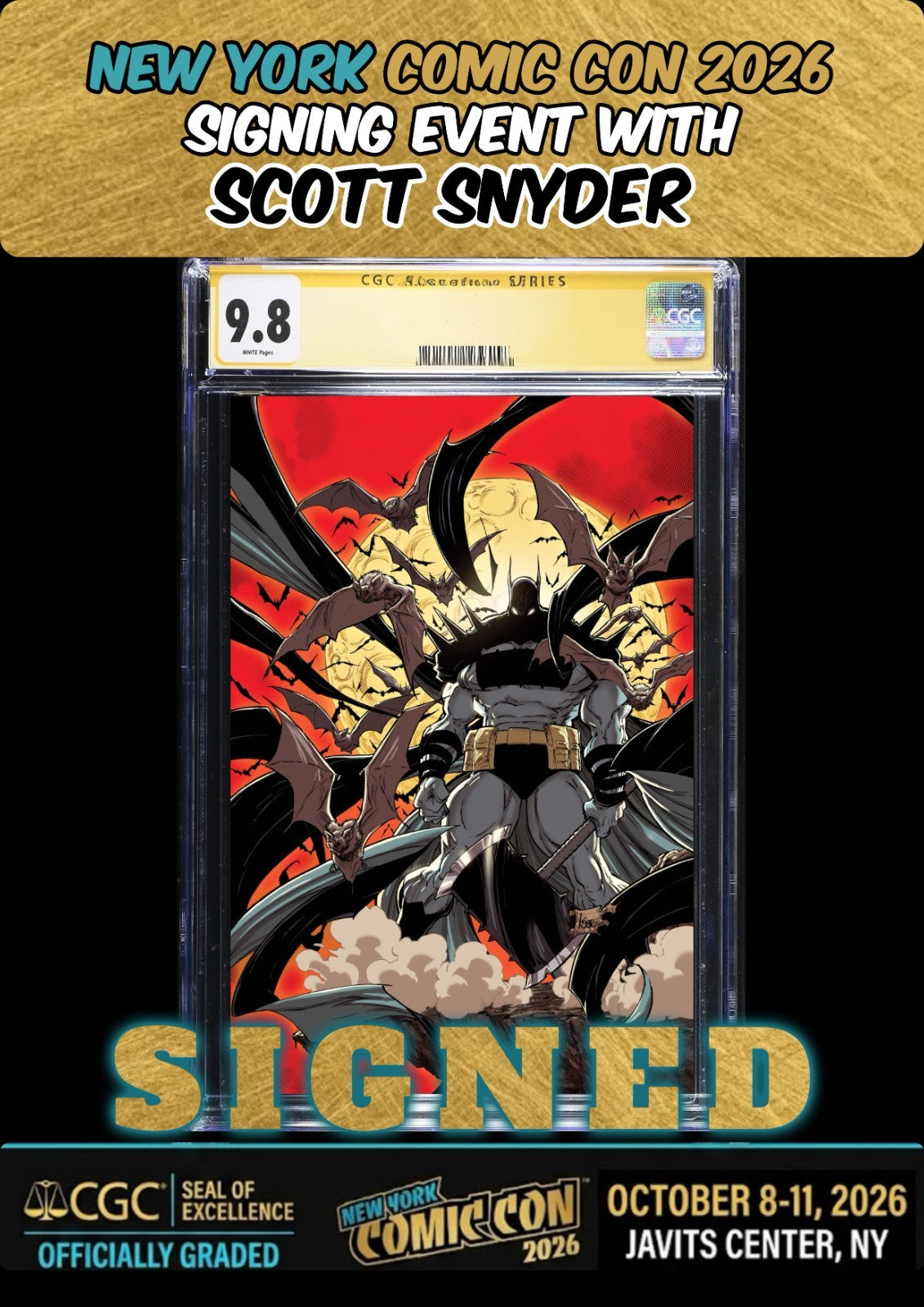 ABSOLUTE BATMAN #23 KAARE ANDREWS CGC SS 9.8 SIGNED SCOTT SNYDER NYCC PRESALE